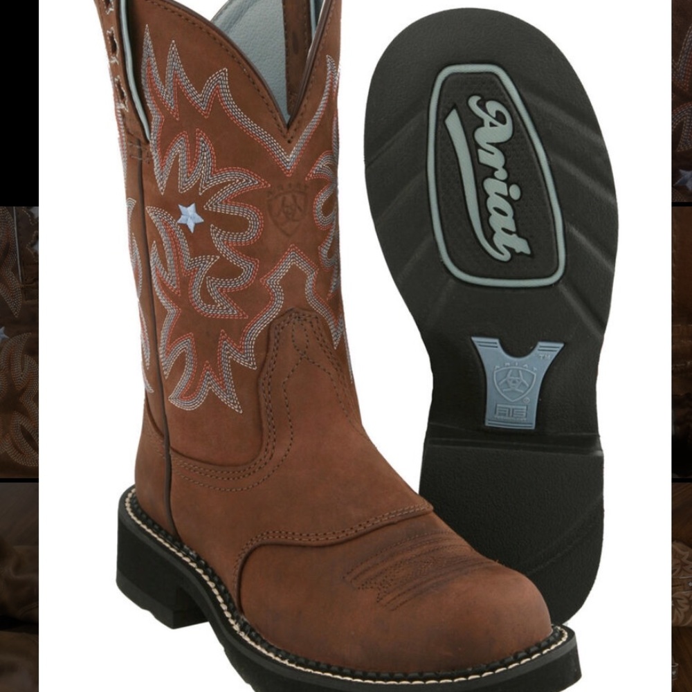 Ariat Probaby Blue Star Western Cowgirl boots